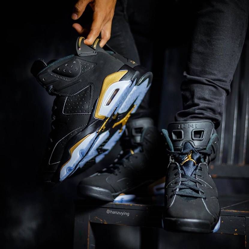 【販売リンクあり】4/22発売 NIKE AIR JORDAN 6 "DMP" BLACK/METALLIC GOLD 抽選/定価/販売店舗まとめ 14枚目