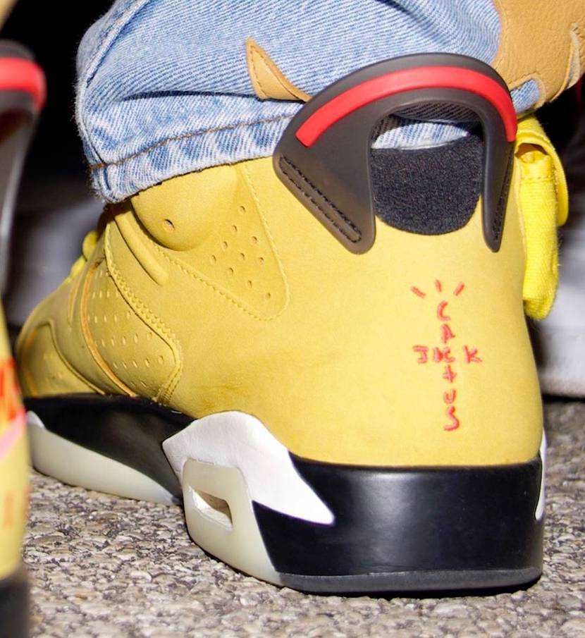 【3月発売噂】TRAVIS SCOTT × NIKE AIR JORDAN 6 YELLOW CACTUS JACK 抽選/定価/販売店舗まとめ 3枚目