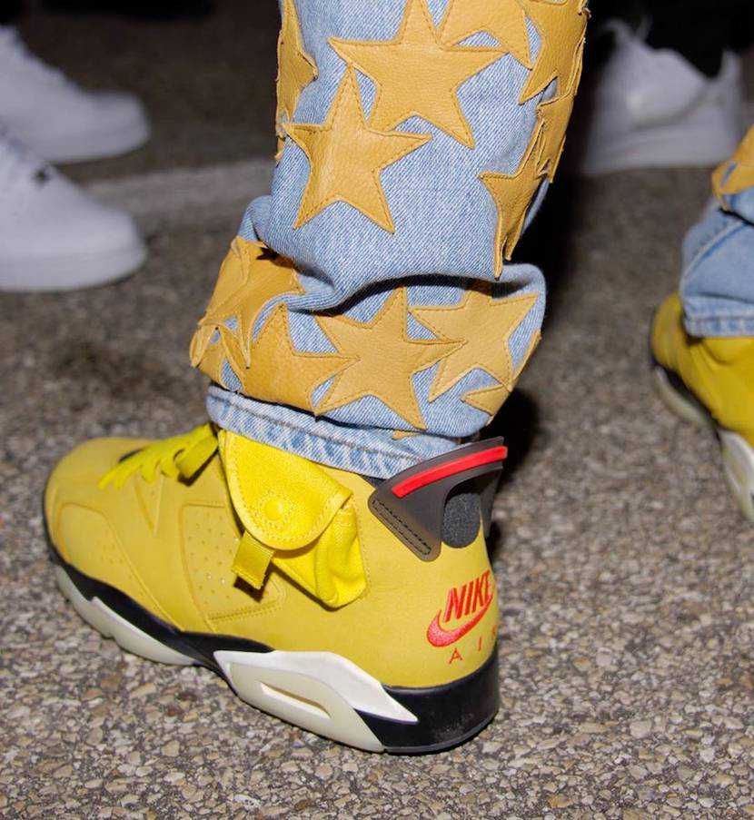 【3月発売噂】TRAVIS SCOTT × NIKE AIR JORDAN 6 YELLOW CACTUS JACK 抽選/定価/販売店舗まとめ 4枚目