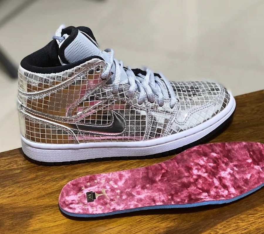 【販売リンクあり】2/14発売 NIKE WMNS AIR JORDAN 1 MID "DISCO BALL" 抽選/定価/販売店舗まとめ 10枚目