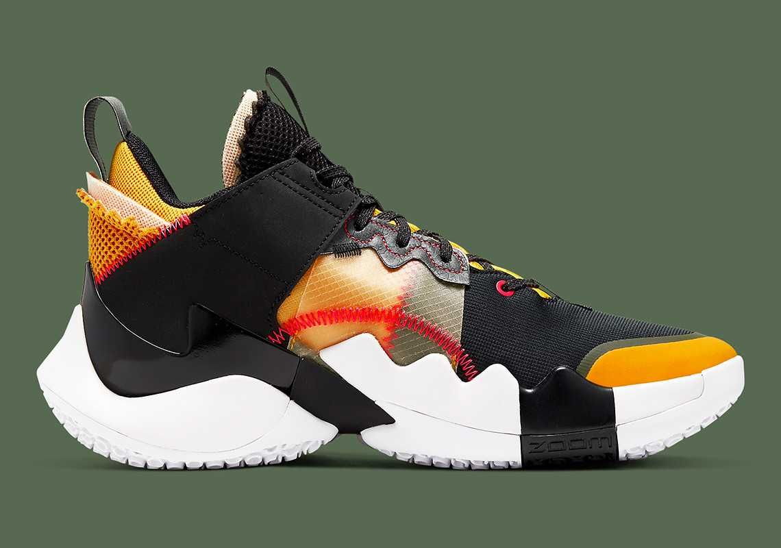 ナイキ ジョーダン ワイノットゼロ.2 SE ブラック/フラッシュクリムゾン-アマリロバストグレー 3枚目