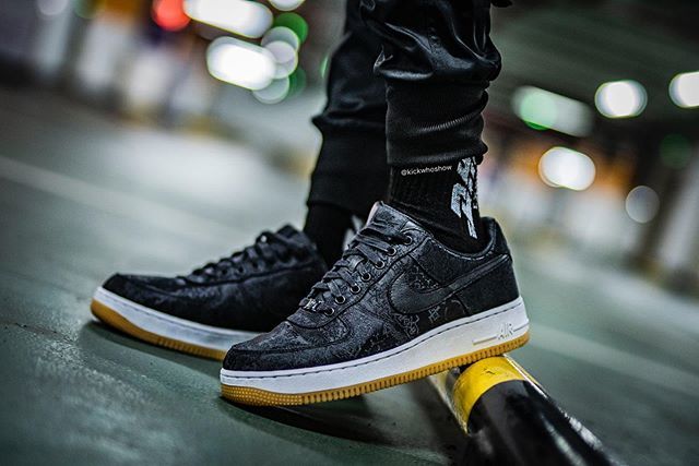 【スニダンで購入可】FRAGMENT×CLOT×NIKE AIR FORCE 1 LOW BLACK 5枚目