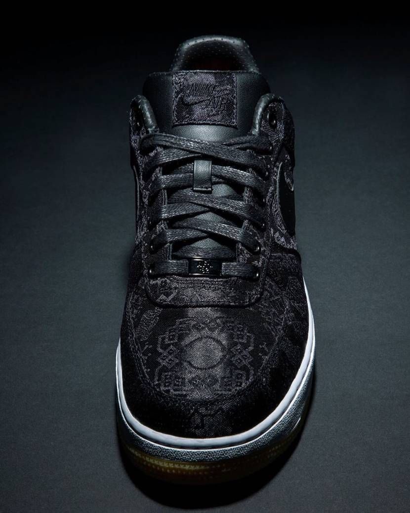 【スニダンで購入可】FRAGMENT×CLOT×NIKE AIR FORCE 1 LOW BLACK 2枚目