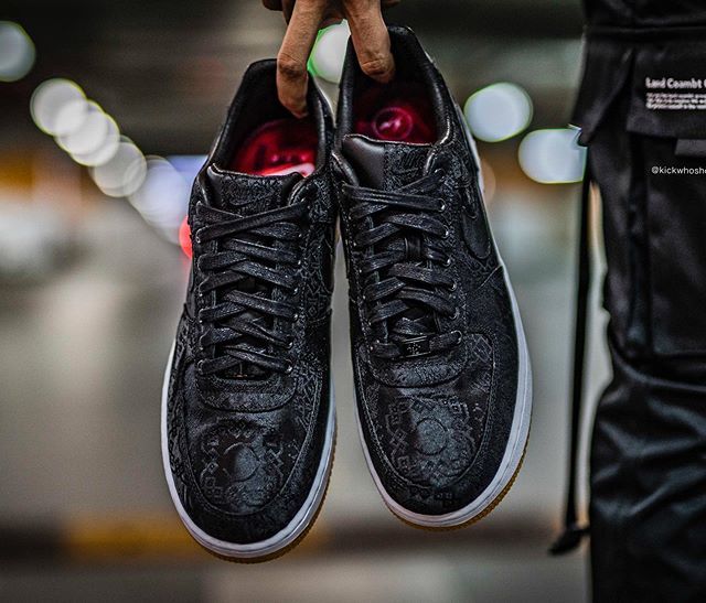 【スニダンで購入可】FRAGMENT×CLOT×NIKE AIR FORCE 1 LOW BLACK 8枚目