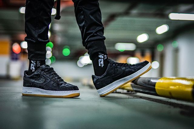 【スニダンで購入可】FRAGMENT×CLOT×NIKE AIR FORCE 1 LOW BLACK 6枚目