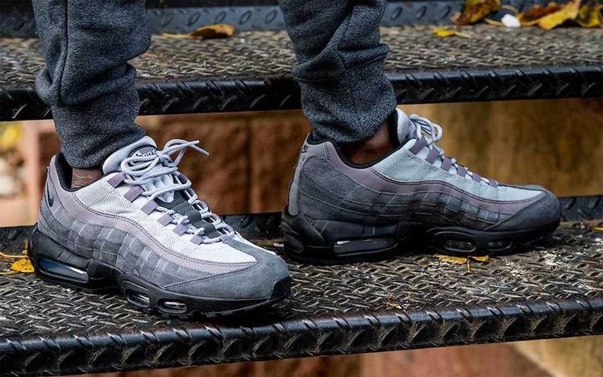 Nike air max 95 grey suede sales