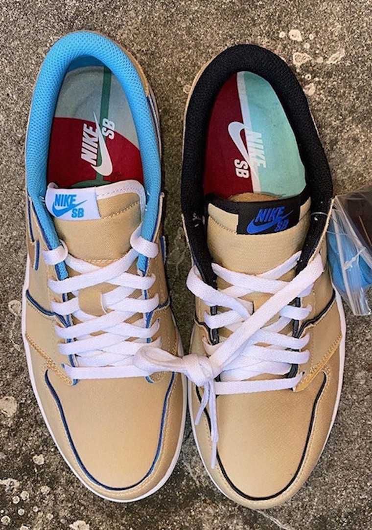 ナイキSB エアジョーダン1 ロー デザートオレ/ロイヤルブルーダーク 9枚目