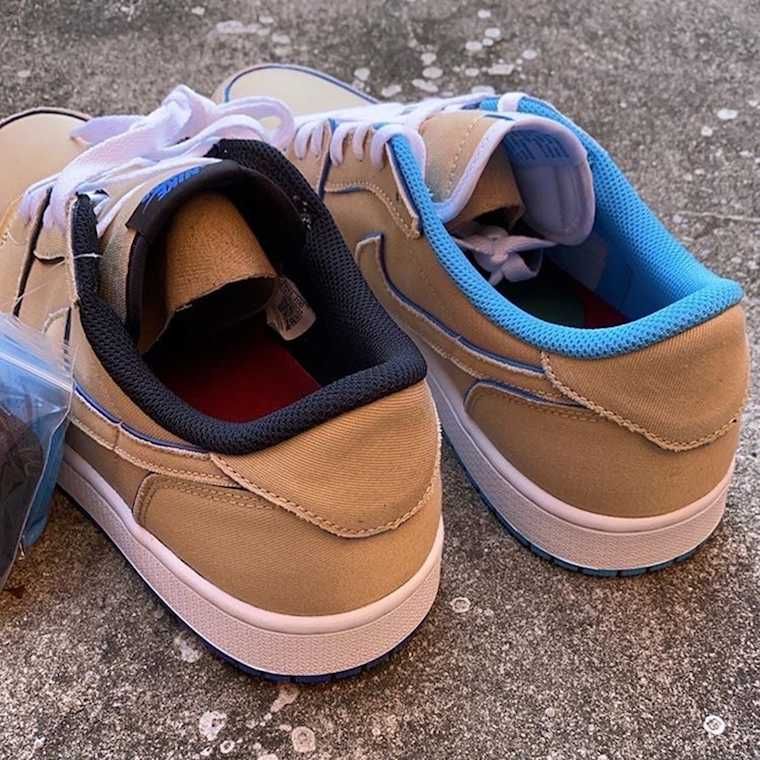 ナイキSB エアジョーダン1 ロー デザートオレ/ロイヤルブルーダーク 11枚目