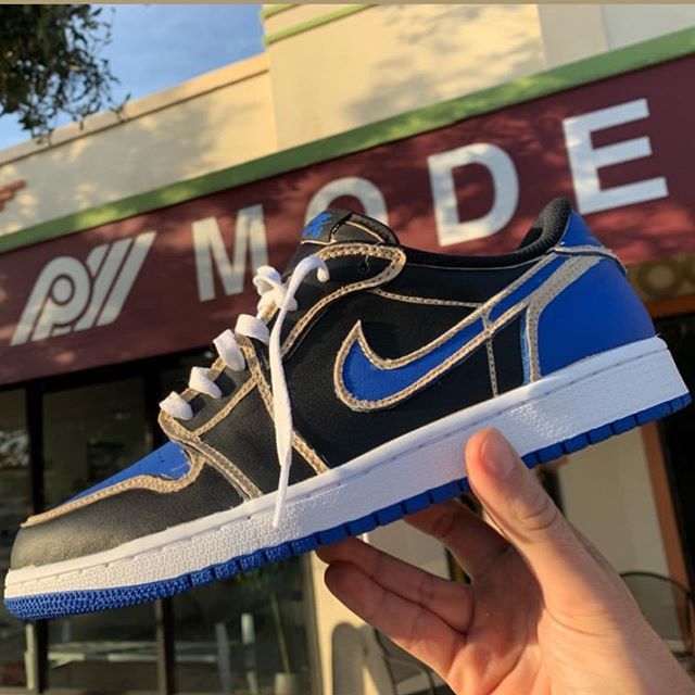 ナイキSB エアジョーダン1 ロー デザートオレ/ロイヤルブルーダーク 5枚目