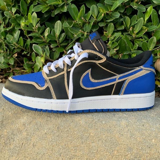 ナイキSB エアジョーダン1 ロー デザートオレ/ロイヤルブルーダーク 6枚目