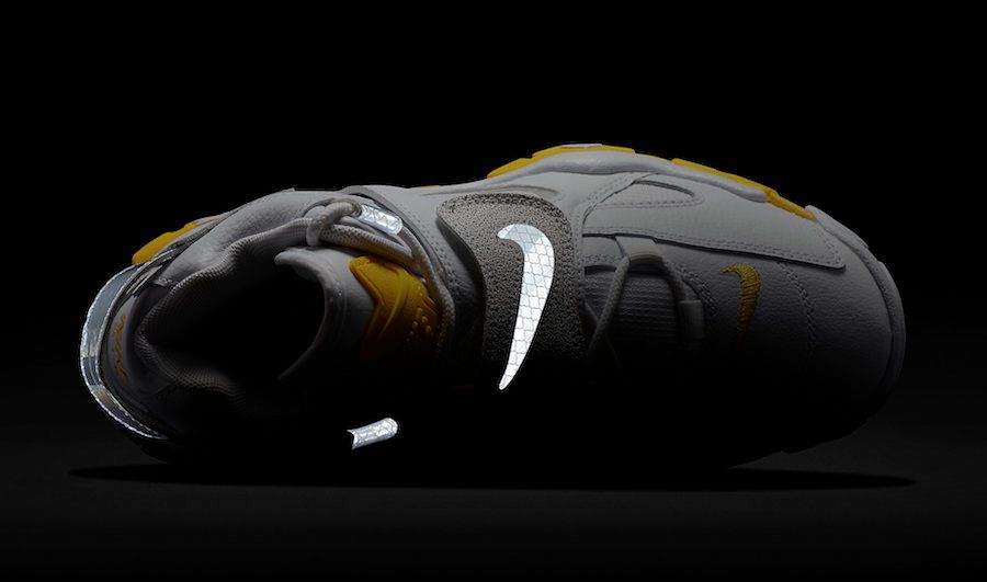 ナイキ エアバラージ ミッド ホワイト/イエロー 2枚目