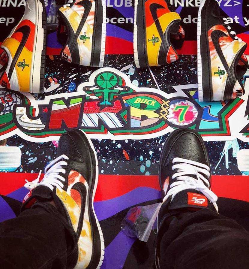 ナイキSB ダンク ロー レイガンズ タイダイ 全2色 14枚目