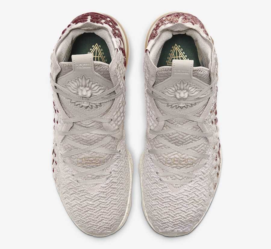 ナイキ レブロン17 PRM デザートサンド/メタリックゴールド 5枚目