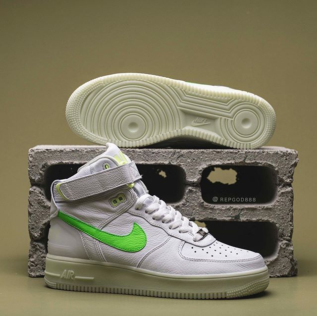 【リーク】RSVP GALLERY×NIKE AIR FORCE 1 HIGH WHITE/NEON GREEN 4枚目