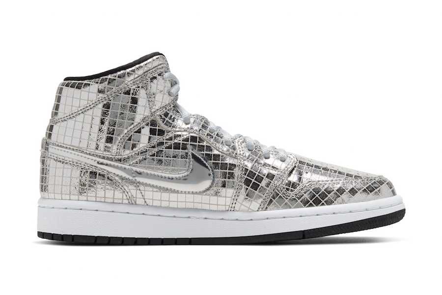 【販売リンクあり】2/14発売 NIKE WMNS AIR JORDAN 1 MID "DISCO BALL" 抽選/定価/販売店舗まとめ 6枚目