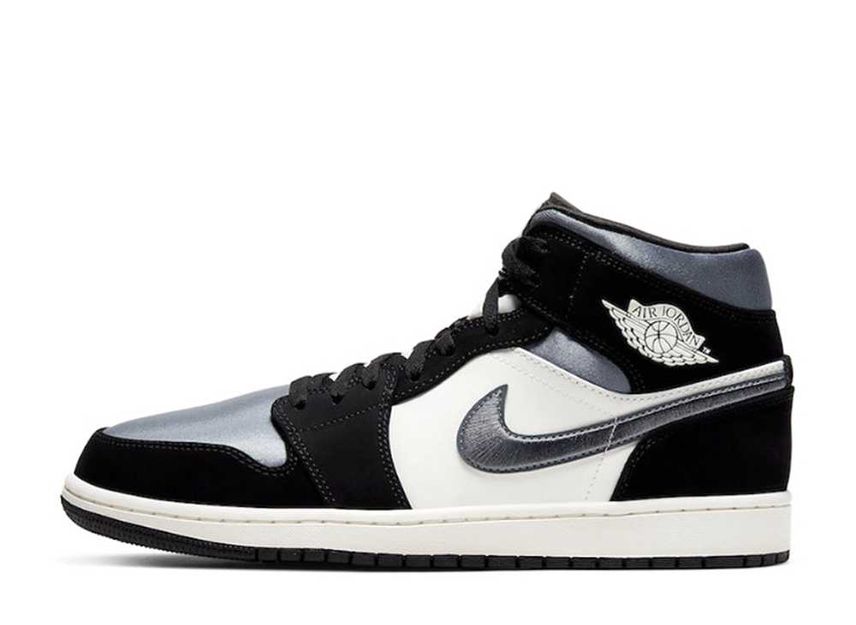 ナイキ エアジョーダン1 ミッド SE "ホワイト/ブラック/サテンブルー"