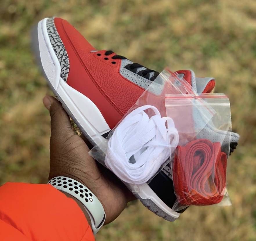 【スニダンで取扱中】2/15発売 NIKE AIR JORDAN 3 "RETRO U / RED CEMENT" 抽選/定価/販売店まとめ 6枚目