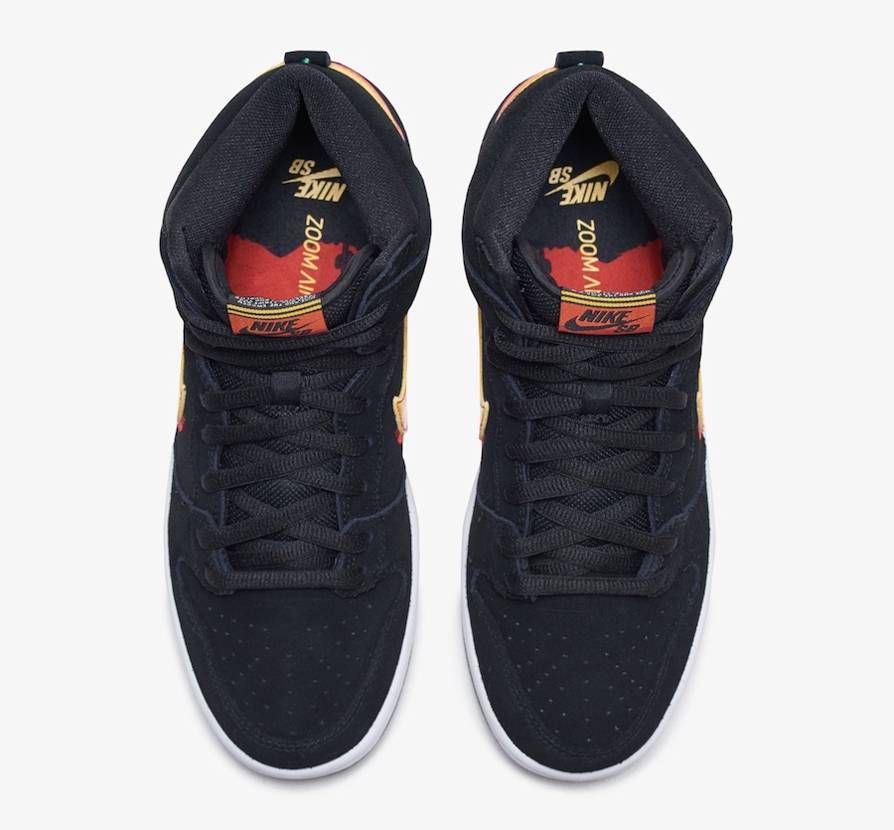 ナイキSB ダンク ハイ プロ "ブラック/チームオレンジ" 4枚目