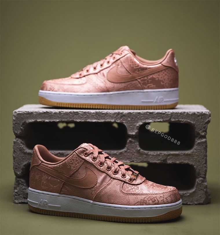 【スニダンで購入可】CLOT×NIKE AIR FORCE 1 LOW "ROSE GOLD" 7枚目