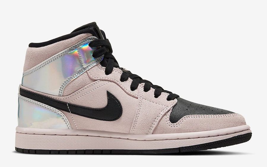 【販売リンクあり】2/15発売 NIKE AIR JORDAN 1 MID WMNS "PALE PINK/IRIDESCENT" 抽選/定価/販売店舗まとめ 3枚目