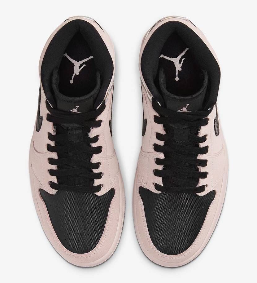 【販売リンクあり】2/15発売 NIKE AIR JORDAN 1 MID WMNS "PALE PINK/IRIDESCENT" 抽選/定価/販売店舗まとめ 4枚目