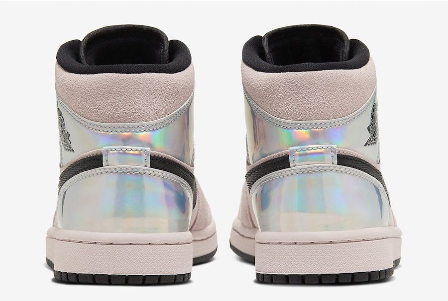 【販売リンクあり】2/15発売 NIKE AIR JORDAN 1 MID WMNS "PALE PINK/IRIDESCENT" 抽選/定価/販売店舗まとめ 6枚目