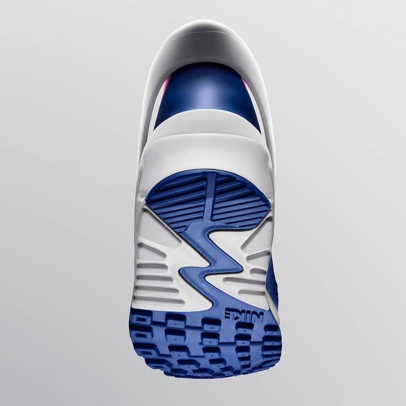 ナイキ エアマックス90 フライイーズ "ホワイト/ブルー/ピンク" 5枚目