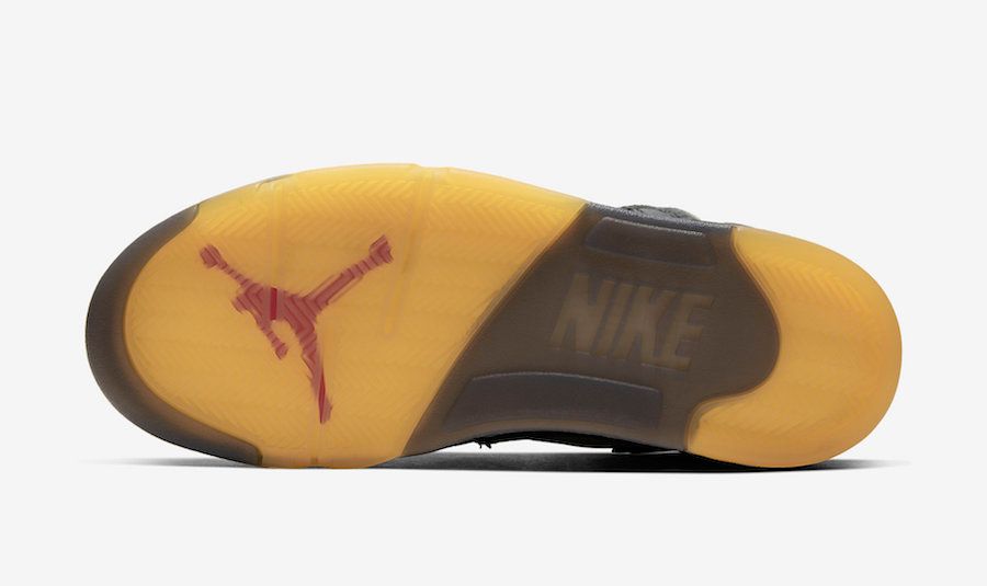 【スニダンで購入可】2/15発売 OFF-WHITE × NIKE AIR JORDAN5 "BLACK/MUSLIN-FIRE RED" 抽選/定価/販売店舗まとめ 13枚目