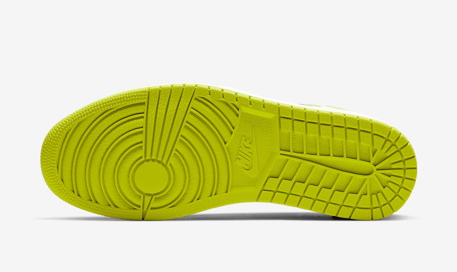 ナイキ エアジョーダン1 ロー "ブラック/サイバーホワイト" 6枚目