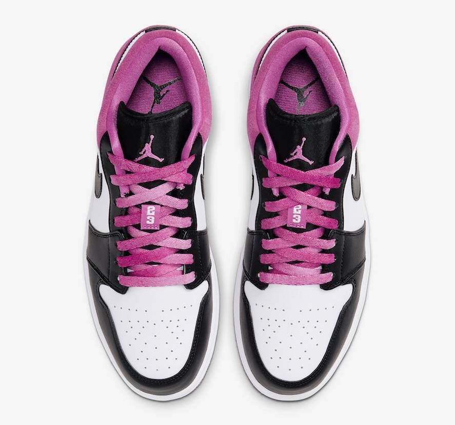 【販売リンクあり】4/1発売 NIKE AIR JORDAN 1 LOW SE"BLACK/WHITE-MAGENTA" 7枚目