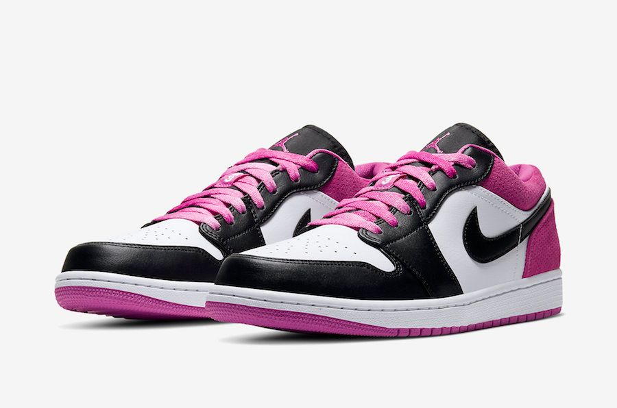 【販売リンクあり】4/1発売 NIKE AIR JORDAN 1 LOW SE"BLACK/WHITE-MAGENTA" 4枚目