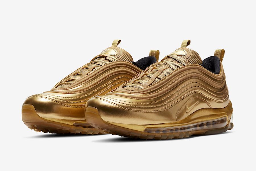 【販売リンクあり】4/10・4/14発売 NIKE AIR MAX 97 QS "GOLD MEDAL" 抽選/定価/販売店舗まとめ 4枚目