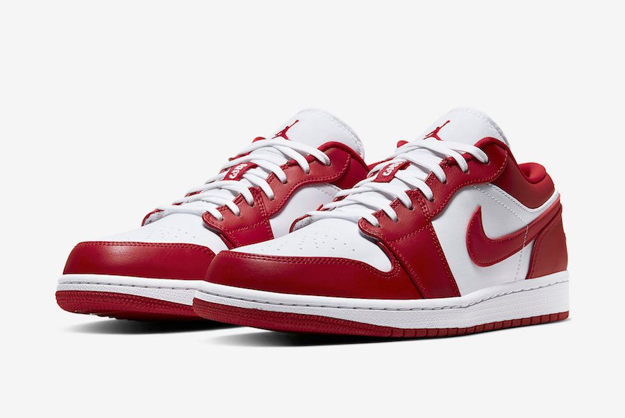 【販売リンクあり】4/18発売 NIKE AIR JORDAN 1 LOW "GYM RED/WHITE" 抽選/定価/販売店舗あり
