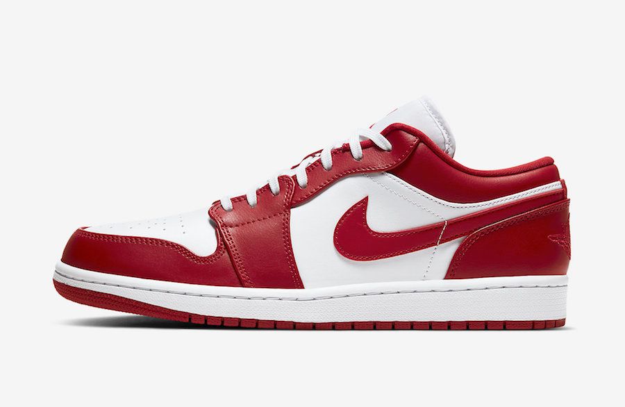 【販売リンクあり】4/18発売 NIKE AIR JORDAN 1 LOW "GYM RED/WHITE" 抽選/定価/販売店舗あり 3枚目