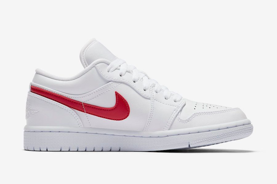 【販売リンクあり】5/3発売 NIKE WMNS AIR JORDAN 1 LOW "WHITE/UNIVERSITY RED" 抽選/定価/販売店舗まとめ 7枚目