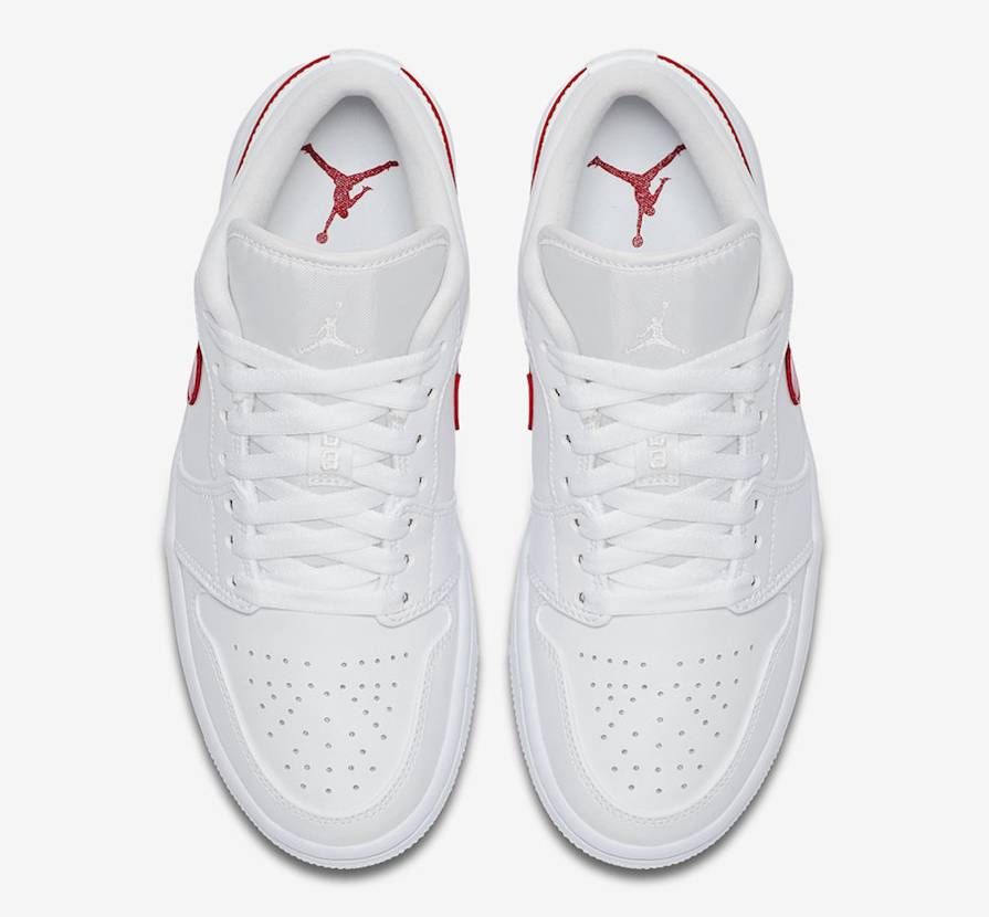 【販売リンクあり】5/3発売 NIKE WMNS AIR JORDAN 1 LOW "WHITE/UNIVERSITY RED" 抽選/定価/販売店舗まとめ 8枚目