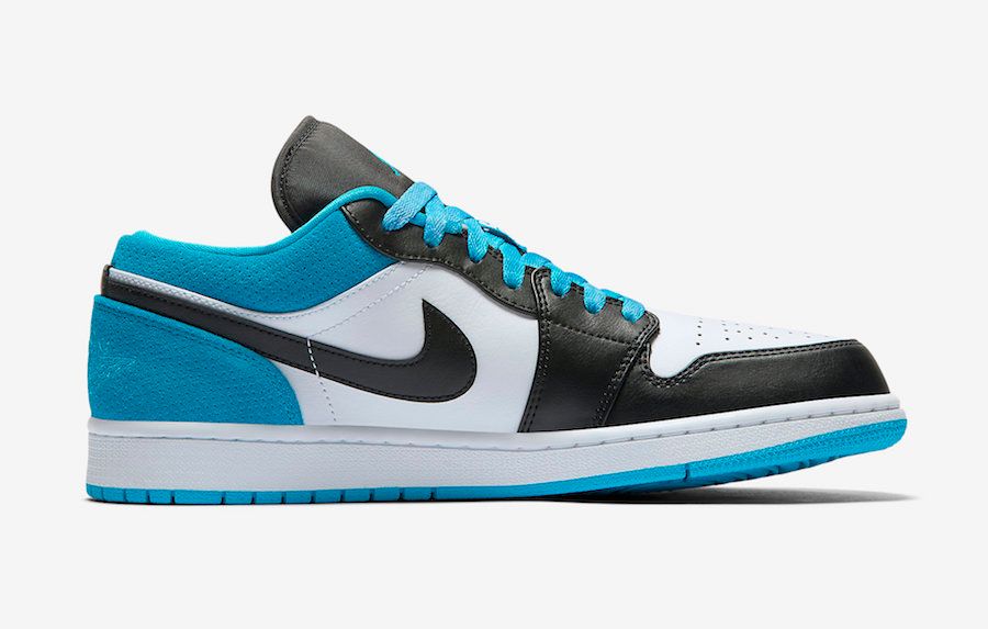 【販売リンクあり】4/1発売 NIKE AIR JORDAN 1 LOW "BLACK/BLACK-LASER-BLUE-WHITE" 抽選/定価/販売店舗まとめ 6枚目