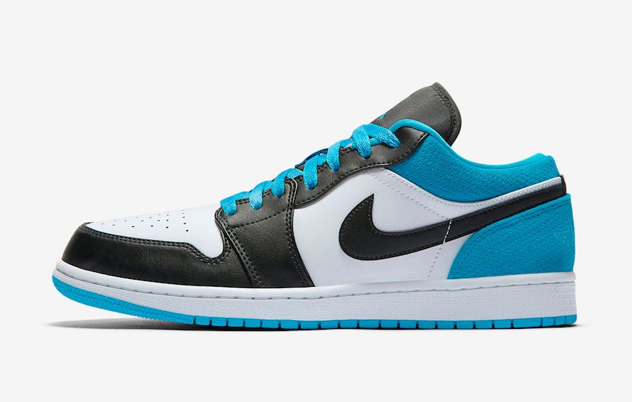 【販売リンクあり】4/1発売 NIKE AIR JORDAN 1 LOW "BLACK/BLACK-LASER-BLUE-WHITE" 抽選/定価/販売店舗まとめ 5枚目
