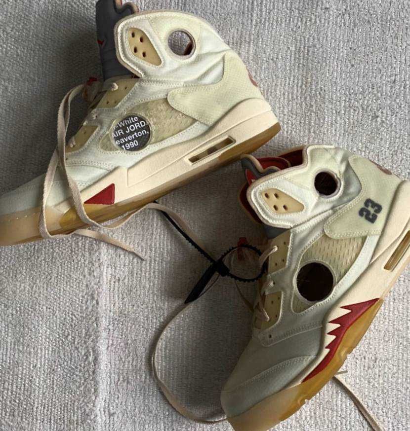 【スニダンで購入可】OFF-WHITE × NIKE AIR JORDAN 5 "SAIL" 抽選/定価/販売店舗まとめ 53枚目