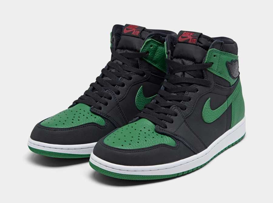 【販売リンクあり】2/29発売 NIKE AIR JORDAN 1 RETRO HIGH OG "BLACK/PINE GREEN" 抽選/定価/販売店舗まとめ 2枚目
