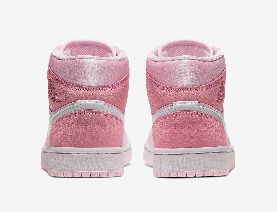 【近日発売】NIKE WMNS AIR JORDAN 1 MID"DIGITAL PINK/WHITE-PINK FOAM-SAIL 抽選/定価/販売店舗まとめ 5枚目
