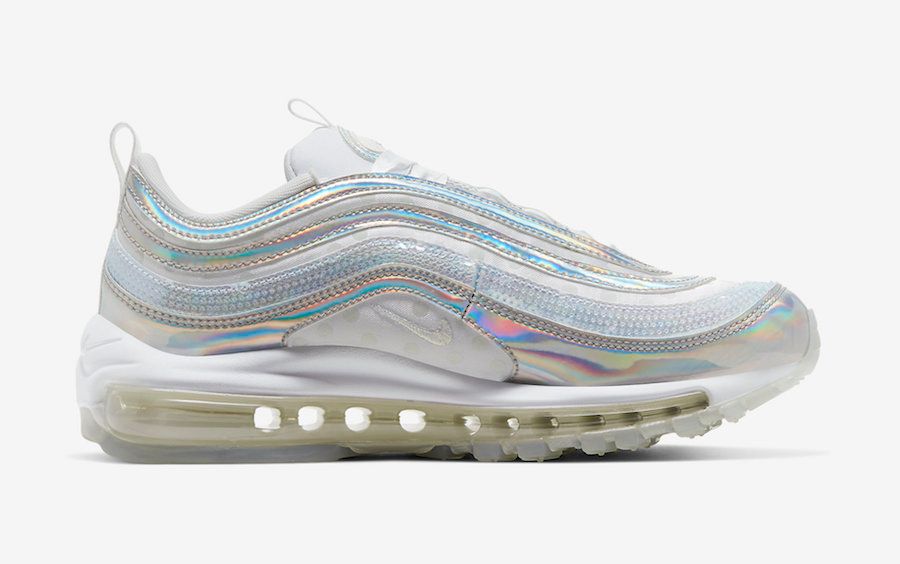 【販売リンクあり】2/28発売 NIKE WMNS AIR MAX 97 PRM "WHITE/IRIDESCENT" 抽選/定価/販売店舗まとめ 4枚目