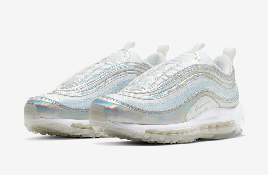 【販売リンクあり】2/28発売 NIKE WMNS AIR MAX 97 PRM "WHITE/IRIDESCENT" 抽選/定価/販売店舗まとめ 2枚目