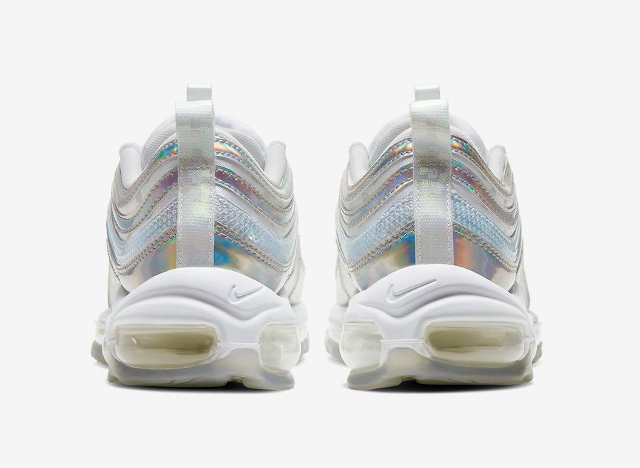 【販売リンクあり】2/28発売 NIKE WMNS AIR MAX 97 PRM "WHITE/IRIDESCENT" 抽選/定価/販売店舗まとめ 6枚目