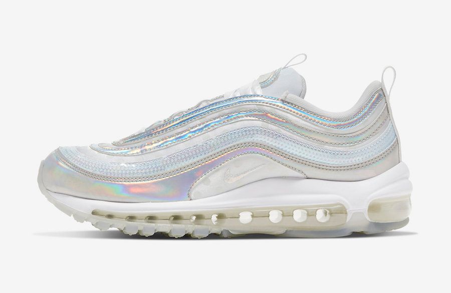 【販売リンクあり】2/28発売 NIKE WMNS AIR MAX 97 PRM "WHITE/IRIDESCENT" 抽選/定価/販売店舗まとめ 3枚目