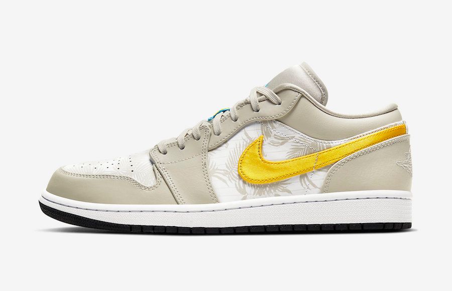 【販売リンクあり】5/1発売 NIKE AIR JORDAN 1 LOW "LIGHT OREWOOD BROWN/AMARILLO-WHITE-LASER-BLUE" 抽選/定価/販売店舗まとめ 2枚目