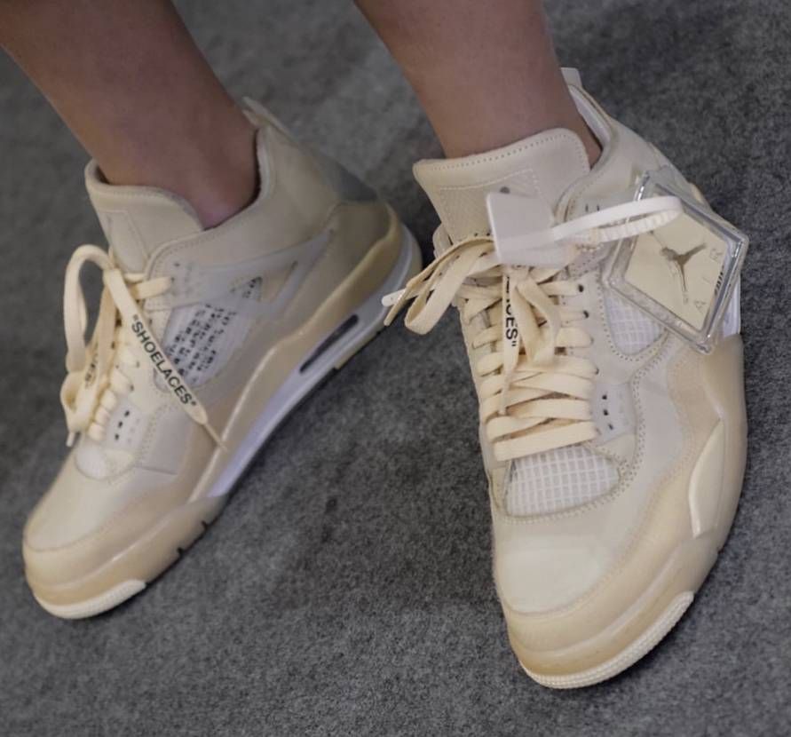 【スニダンで購入可】7/25発売 OFF-WHITE × NIKE WMNS AIR JORDAN 4 SP WMNS "SAIL" 抽選/定価/販売店舗まとめ 54枚目