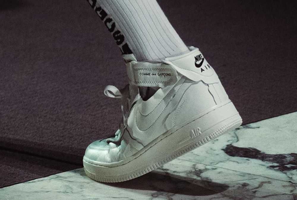 【スニダンで購入可】10/31発売 COMME des GARCONS × NIKE AIR FORCE 1 MID  抽選/定価/販売店舗まとめ 20枚目