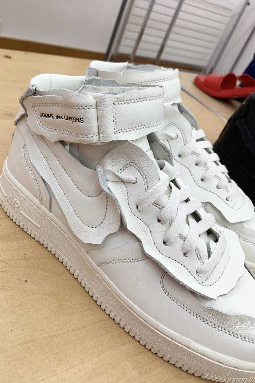 【スニダンで購入可】10/31発売 COMME des GARCONS × NIKE AIR FORCE 1 MID  抽選/定価/販売店舗まとめ 18枚目