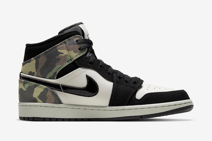 【2020年春発売】NIKE AIR JORDAN 1 MID "CAMO" 抽選/定価/販売店舗まとめ 3枚目